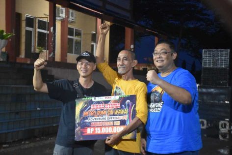 Tim dari Bandar Lampung juarai Event Off-Road dalam rangka Hari Jadi Kota Metro ke- 88