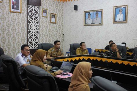 Dipimpin Wakil Wali Kota Metro, Pemkot Metro ikuti rapat pengendalian inflasi