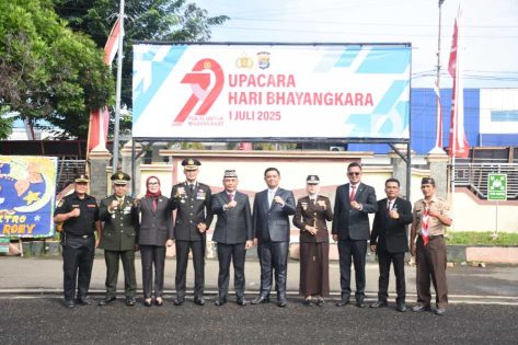 HUT Bhayangkara ke-79 Wali Kota apresiasi capaian Polres Metro