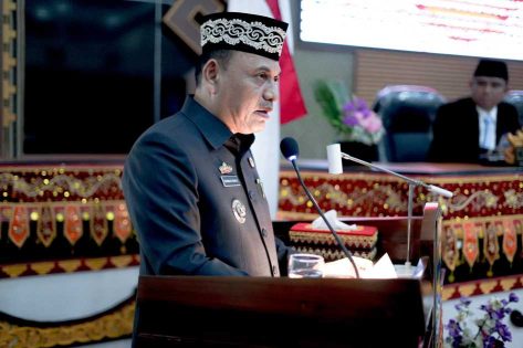 Walikota Metro tanggapi pandangan fraksi pada Sidang Paripurna LKPJ APBD 2024