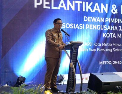 APJI Kota Metro dilantik, M. Rafieq berharap mampu dongkrak industri jasa boga di Kota Metro