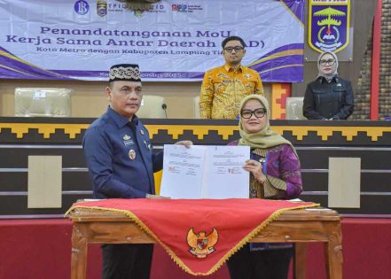 Metro dan Lampung Timur Tandatangani MoU Kerja Sama Pengendalian Inflasi