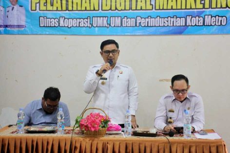 Wakil Walikota Metro buka Pelatihan Digital Marketing untuk pelaku UMKM