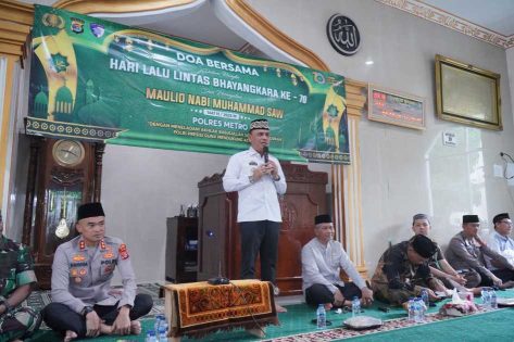 Wali Kota hadiri Pengajian Hari Lalu Lintas Bhayangkara ke-70 dan Maulid Nabi