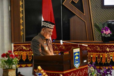 Wali Kota Metro hadiri Rapat Paripurna DPRD Metro terkait Raperda Perubahan APBD Tahun 2025