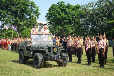 Pimpin Apel Besar Hari Pramuka, Wali Kota Metro gelorakan jiwa patriotisme