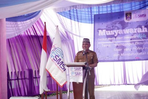 Wali Kota Metro, H. Bambang buka Muskot II SMSI Kota Metro