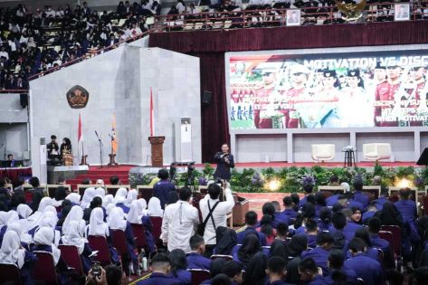Wali Kota dan Wakil Wali Kota Metro Hadiri Stadium General Bersama Menko AHY di Universitas Lampung
