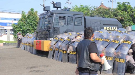 Polres Metro gelar Simulasi Sispamkota, Dishub dan Satpol-PP turut serta