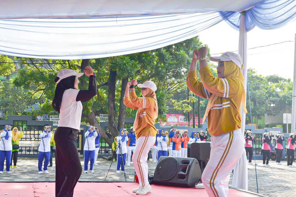 Lomba Senam Kreasi Metro Bahagia AWPI Jadi Wadah Masyarakat Wujudkan Kota yang Sehat