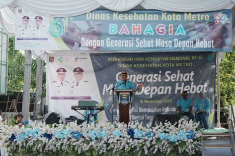 Puncak Peringatan HKN Ke-61, ini pesan mendalam Wali Kota Metro untuk Nakes