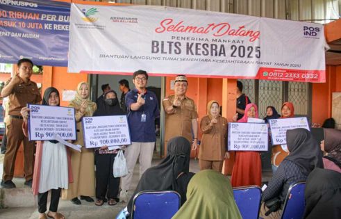 Sebanyak 8.044 Warga Metro Terima Bantuan Langsung Tunai Sektoral (BLTS) Kesejahteraan Sosial Tahun 2025