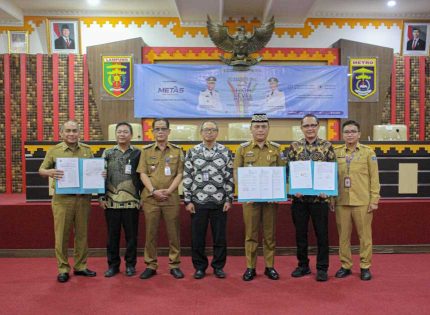 Kota Metro Perkuat Digitalisasi Pendapatan dengan Luncurkan Aplikasi METAS dan Buka Enam Rekening Retribusi Non Tunai