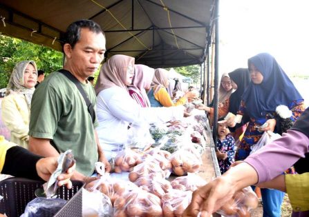Bazar Pasar Murah di Iringmulyo Diserbu Warga, Pemkot Metro Pastikan Stabilitas Harga Pangan