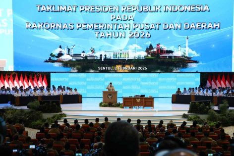 Pemerintah Kota Metro Hadiri Rakornas Pemerintah Pusat dan Daerah Tahun 2026 di Sentul
