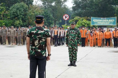 Pemkot Metro dan Kodim 0411/KM Bersinergi dengan Gerakan Korve, Jaga Kebersihan Lingkungan