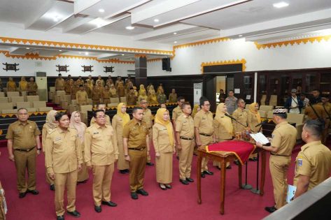 Perombakan Besar Pemkot Metro, 17 Pejabat Resmi Dilantik Wali Kota