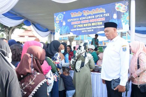 Beras Rp58 Ribu dan Minyak Rp14 Ribu, Bazar Ramadan Metro Diserbu Warga