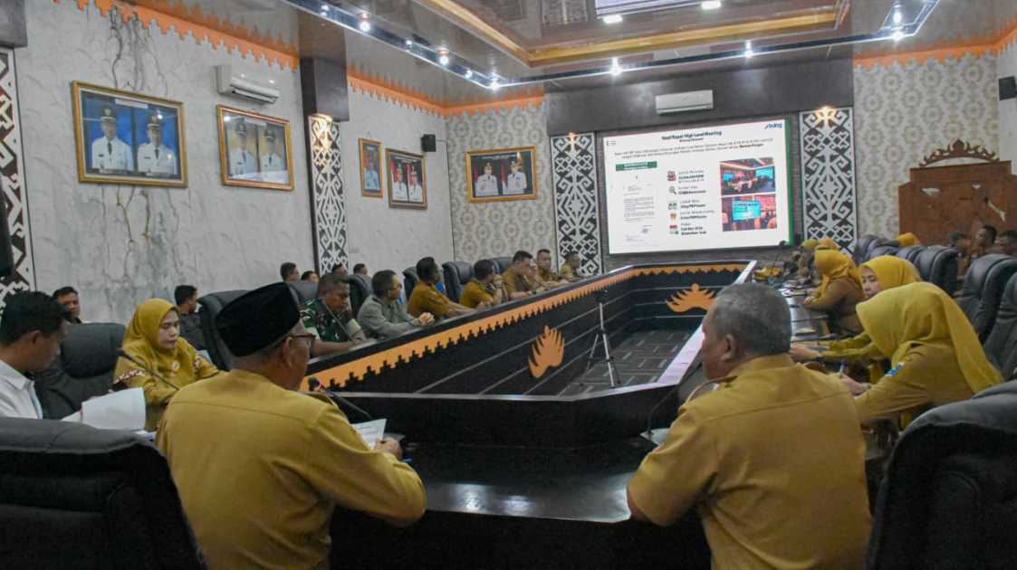 Sekda Kota Metro Pimpin Rakor Penyaluran Bantuan Pangan Beras dan Minyak Goreng Februari–Maret 2026