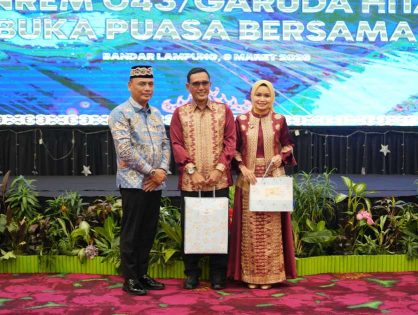 Pisah Sambut Danrem 043/Garuda Hitam, Wali Kota Metro Perkuat Sinergi TNI dan Pemda
