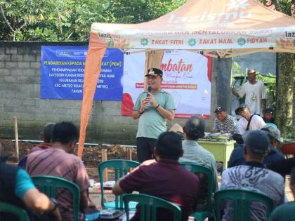 Wali Kota Metro Hadiri Sambatan Mbangun Omah, Wujud Kepedulian Sosial untuk Warga Rejomulyo