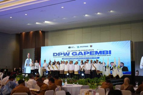 Hadir Pelantikan DPW GAPEMBI Lampung, Wali Kota Metro : Sinergi Dukung Program Makan Bergizi Gratis