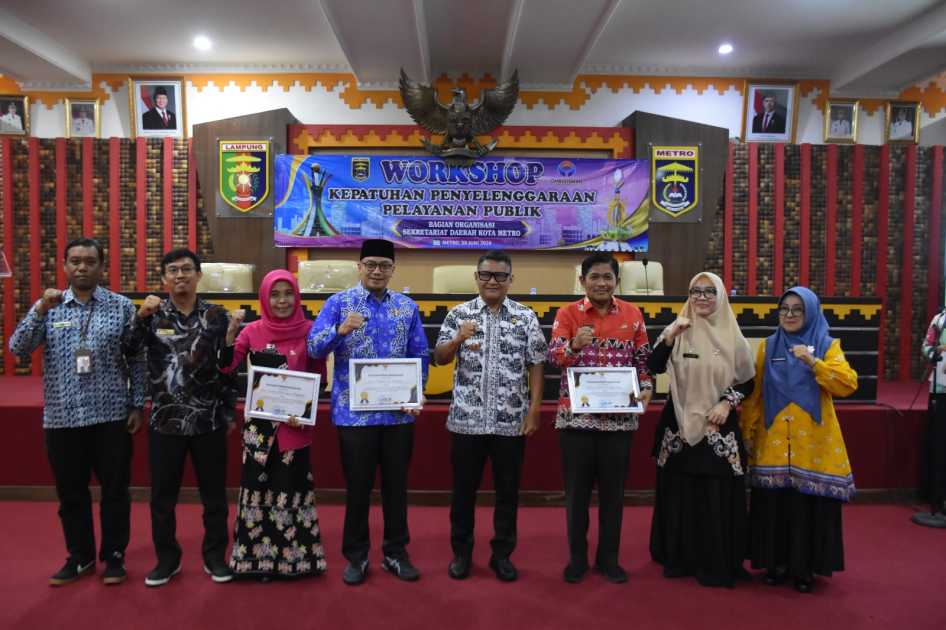 Pertahankan Nilai Tertinggi Ombudsman, Pemkot Metro Perkuat Birokrasi Profesional Lewat Workshop Pelayanan Publik