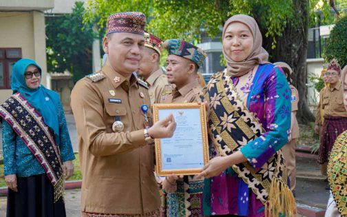 Wali Kota Metro Pimpin Upacara HARGANAS ke-33, Tekankan Peran Keluarga Wujudkan Generasi Emas 2045