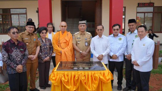 Wali Kota Metro Hadiri Peresmian Gedung Dhammasekha Vidya Dipa, Perkuat Komitmen Membangun Pendidikan Berkarakter