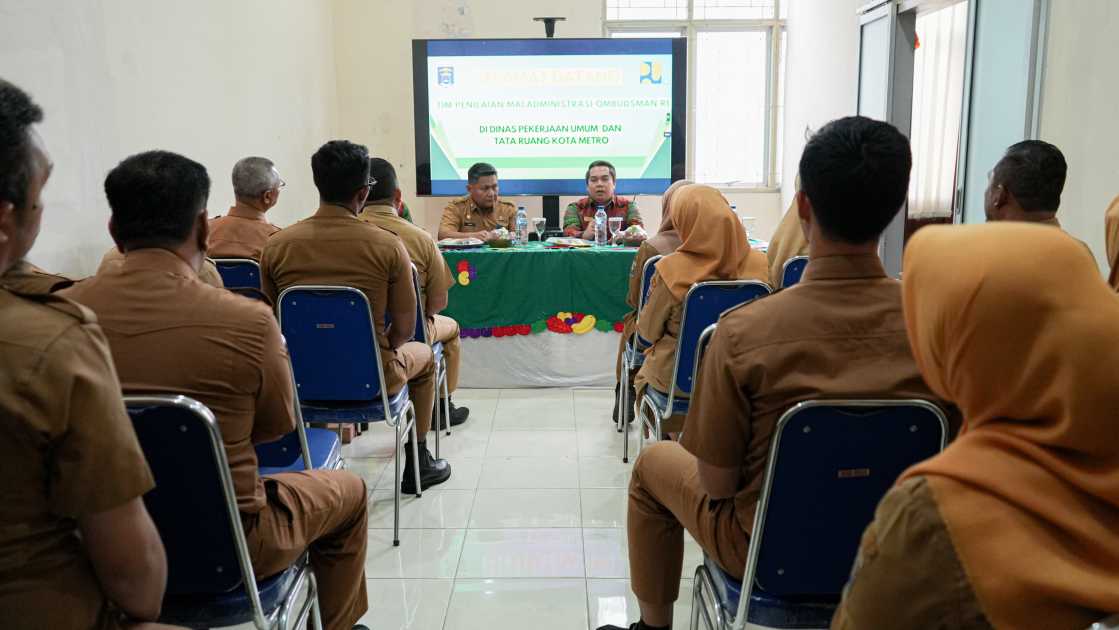 Dinas PUTR Metro Pertama Kali Dinilai Ombudsman, Standar Pelayanan Jadi Fokus