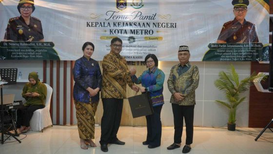 Wali Kota Metro Hadiri Temu Pamit Kajari, Tegaskan Komitmen Sinergi Penegakan Hukum
