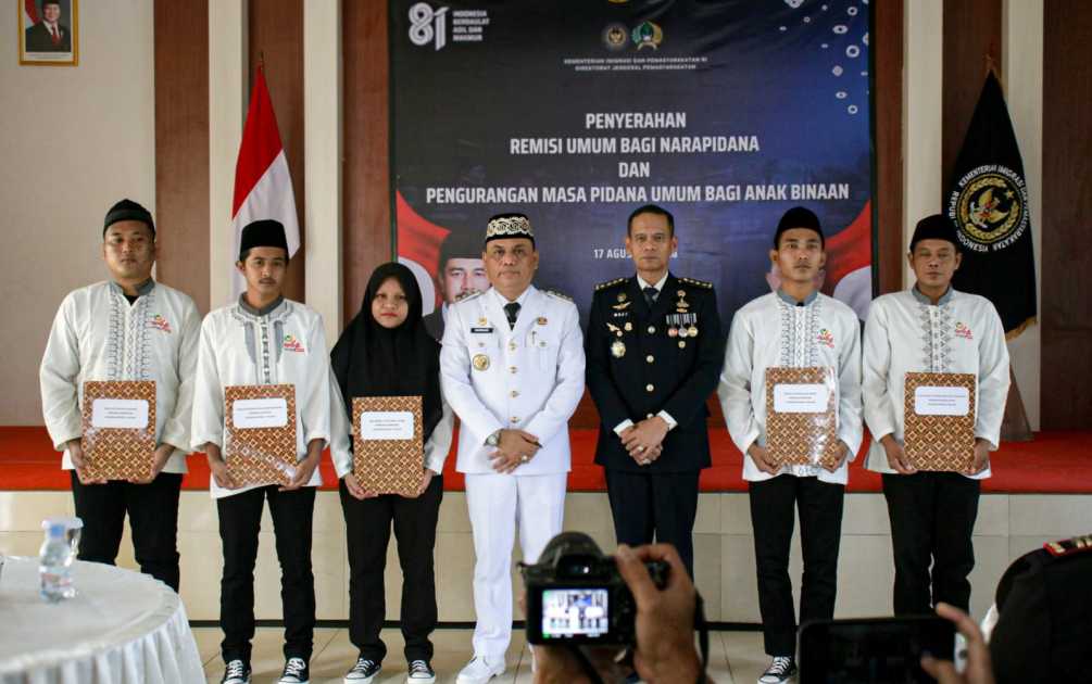 HUT ke-81 RI, 244 Warga Binaan Lapas Metro Terima Remisi, 13 Langsung Bebas