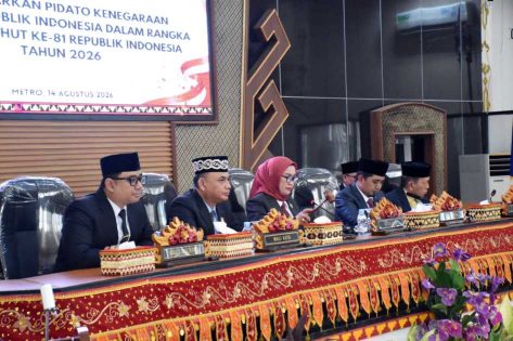 Pemkot Metro Ikuti Sidang Tahunan MPR RI 2026, Teguhkan Komitmen Persatuan dan Kepentingan Rakyat