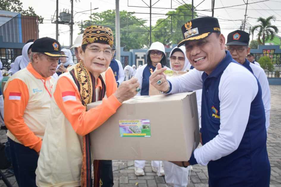 PWRI Kota Metro dan Palembang Gelar Senam Bersama, Pererat Silaturahmi dan Dorong Lansia Tetap Produktif