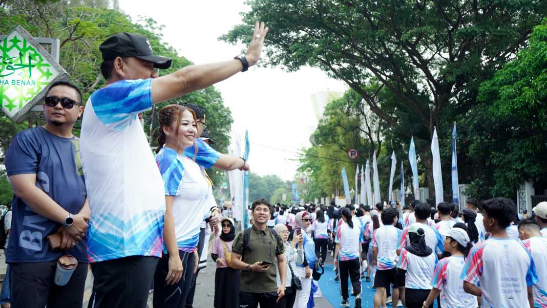 Wali Kota dan Wakil Wali Kota Metro Buka Femina Run Anniversary 2026, Dorong Budaya Hidup Sehat
