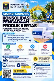 Pemkot Metro Ajak Pelaku Usaha Market Sounding Pengadaan Kertas TA 2027