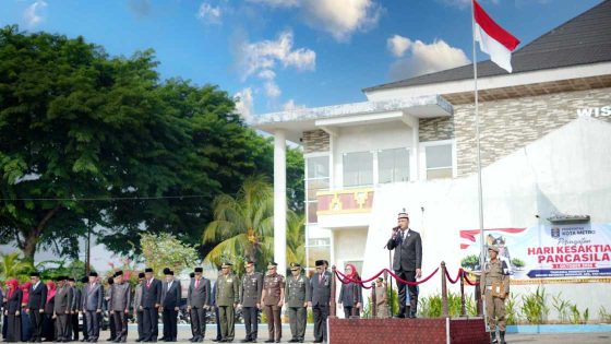 Hari Kesaktian Pancasila, Wali Kota Metro Tekankan Persatuan dan Pembangunan Berkeadilan