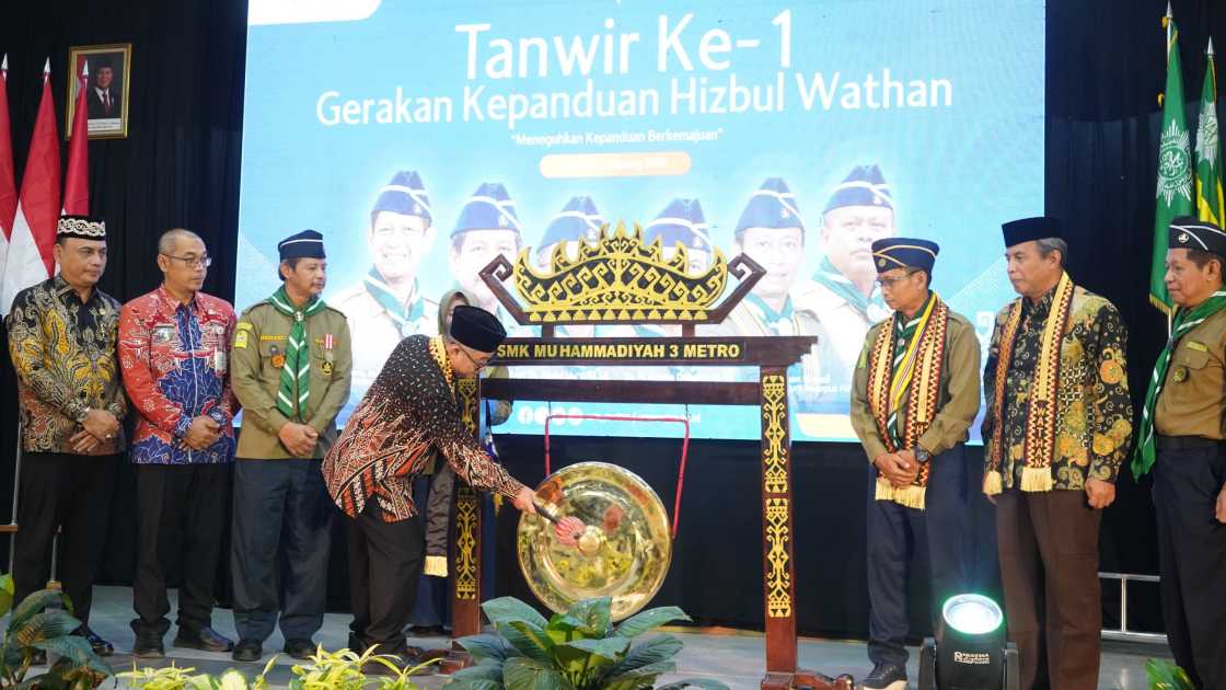 Wali Kota Metro Hadiri Tanwir I Gerakan Kepanduan Hizbul Wathan, Menteri Pendidikan Tekankan Penguatan Karakter Generasi Muda