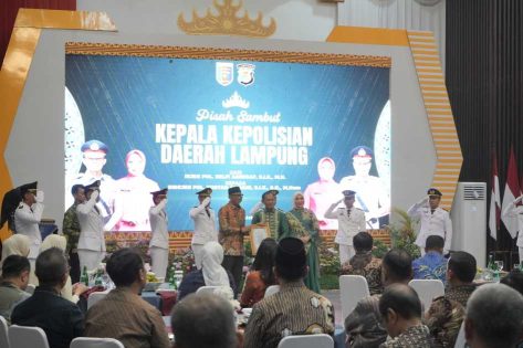 Wali Kota Metro Hadiri Pisah Sambut Kapolda Lampung, Perkuat Sinergi Keamanan